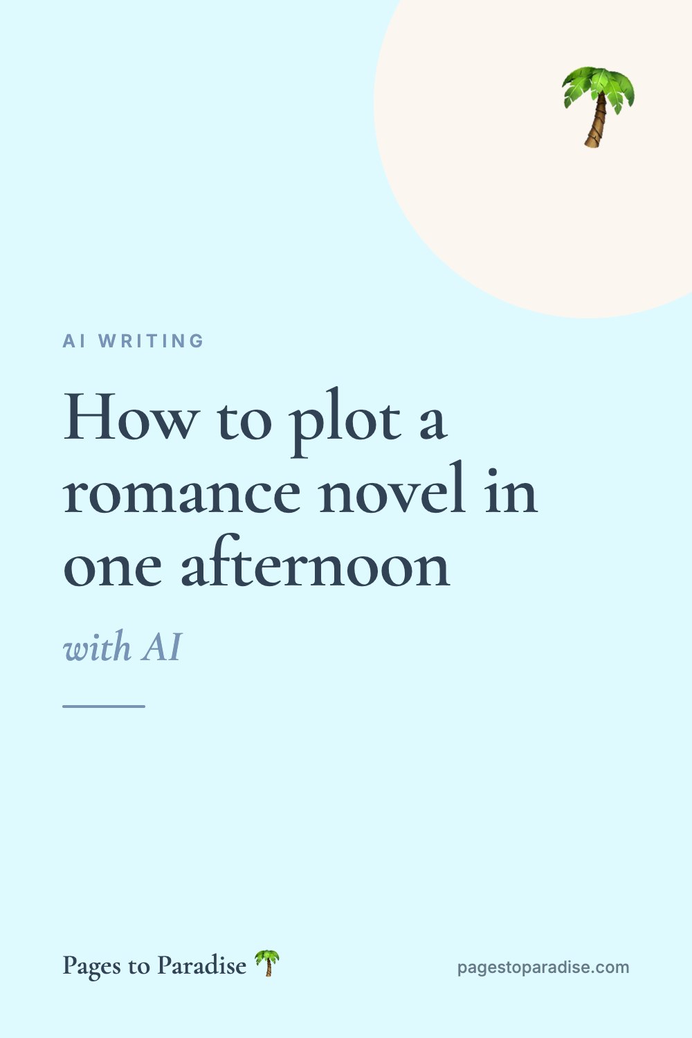 How to plot a romance novel in one afternoon (with AI)